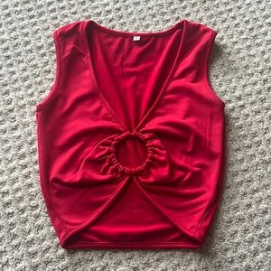 Red fashion tank top